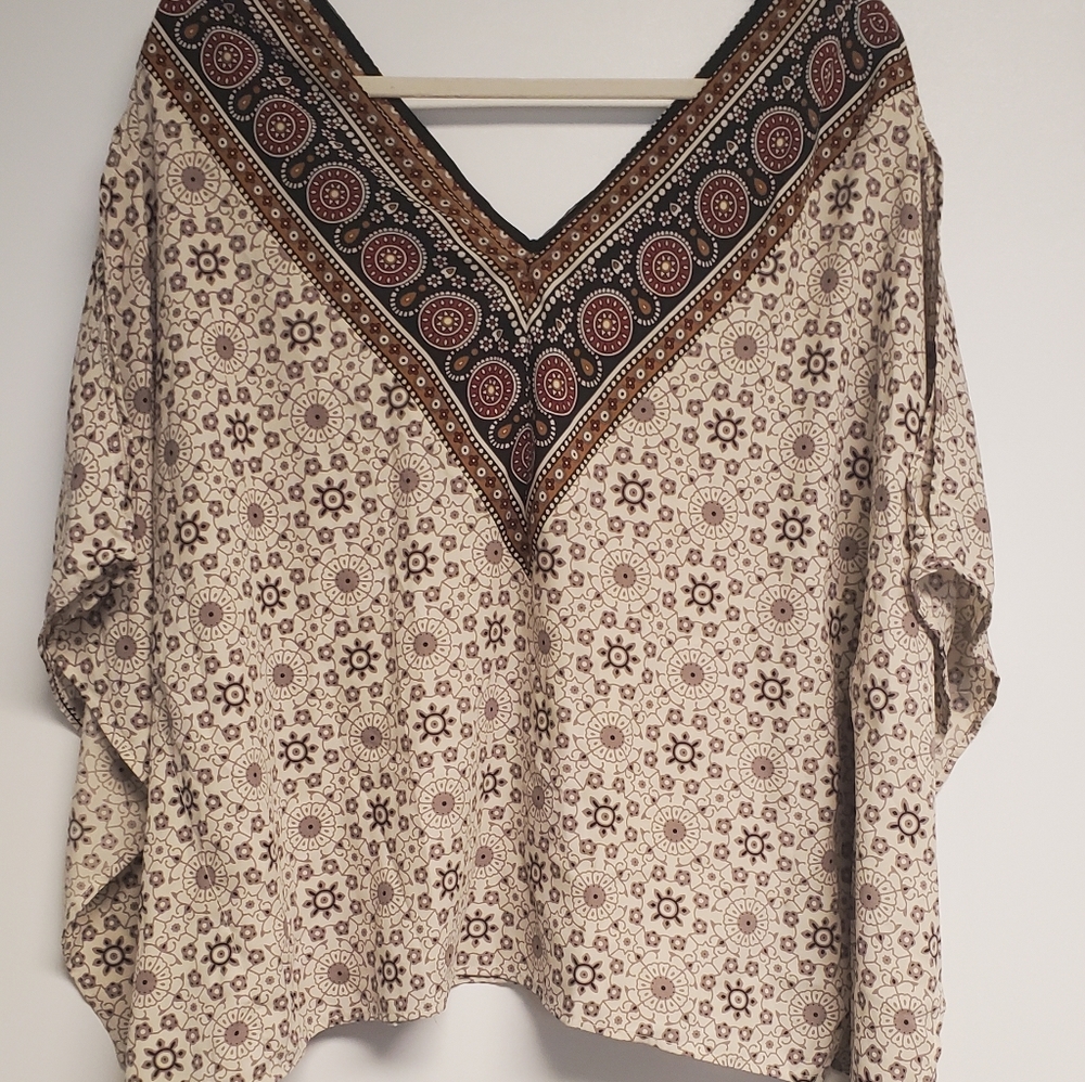 TINLEY BAT WING TUNIC TOP L